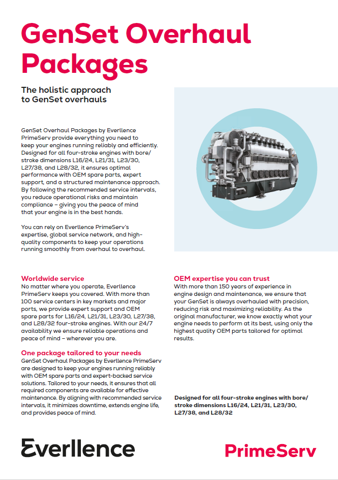 GenSet Overhaul Packages